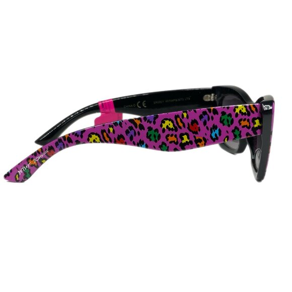 NWT Betsey Johnson Strike a Pose 80\'s Cat Eye Leopard Print Colorful Sunglasses main image 7